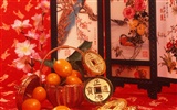 Čína Vítr slavnostní červená tapeta #36