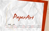 PaperArt 09 années dans le fond d'écran calendrier Février #5