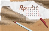 PaperArt 09 год обои календарь февраля #13