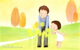 День отца тема южнокорейских обои иллюстратор #15