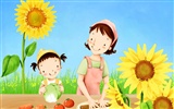 Mother's Day thème du papier peint du Sud illustrateur coréen #20