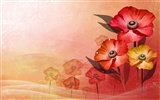 Fondo de pantalla de colores sintéticos Flor #29