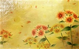 Synthetische Wallpaper Bunte Blumen #33