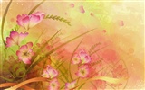 Fondo de pantalla de colores sintéticos Flor #40
