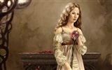 Beautiful women wallpaper fantasy illustrator #7