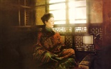 Qing Dynasty Women Painting Wallpaper #11