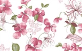 Fondos de pantalla de tinta exquisita flor #24