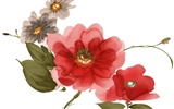 Fondos de pantalla de tinta exquisita flor #33