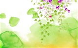 papel tapiz floral diseño ilustración #3