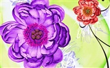 papel tapiz floral diseño ilustración #4
