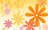 Floral wallpaper illustration design #17