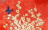 Floral wallpaper illustration design #23