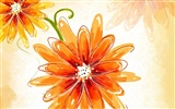 Floral wallpaper illustration design #24
