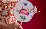 中国風の絶妙な刺繍壁紙 #3