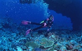 Deep Blue Underwater World Wallpaper #4