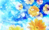 Fantasy CG Hintergrund Flower Wallpapers #11
