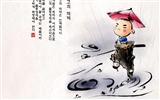 韩国水墨风格 卡通壁纸4
