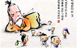 Südkorea Tusche Cartoon Tapete #32