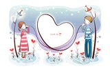 Cartoon Valentine's Day fonds d'écran (1)