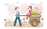fondos de pantalla de dibujos animados de San Valentín (1) #11