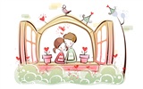 Cartoon Valentine's Day wallpapers (2) #19
