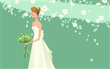 Vector wallpaper wedding bride (2) #45010