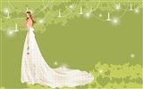 ベクトルの壁紙の結婚式の花嫁 (2) #19