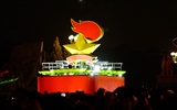 La Plaza de Tiananmen colorida noche (obras barras de refuerzo) #22