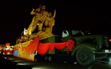 La Plaza de Tiananmen colorida noche (obras barras de refuerzo) #23