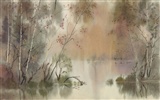 水彩景色 手绘壁纸(二)18