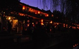 Древний город Лицзян ночь (Старый Hong OK работ) #23