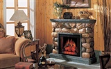 Western-style family fireplace wallpaper (1) #2