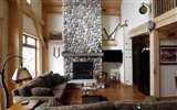 Western-style family fireplace wallpaper (2) #14