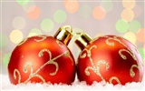 Рождественские шары обои (1) #8