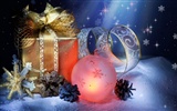 Рождественские шары обои (3) #14