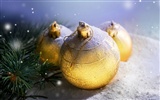 Рождественские шары обои (7) #11