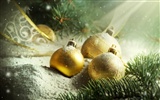 Рождественские шары обои (7) #12