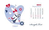 Год Кролика 2011 календарь обои (2) #4