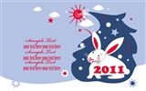 Год Кролика 2011 календарь обои (2) #13
