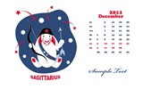 Год Кролика 2011 календарь обои (2) #15