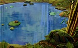 Красочная ручная роспись экологии обои пейзаж (1) #7