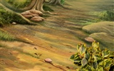 Красочная ручная роспись экологии обои пейзаж (3) #9