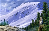 Colorido fondo de pantalla pintados a mano ecología del paisaje (3) #15