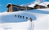 Швейцарский обои снега зимой #8