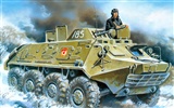 军事坦克装甲 高清绘画壁纸19