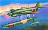 空中飞行的军用飞机 精美绘画壁纸4