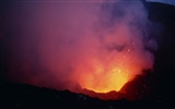 Sopečná erupce nádherné krajiny tapety #12