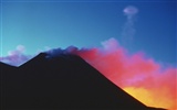 Вулканические извержения великолепный пейзаж обои #14