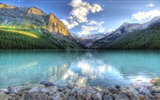 Lakes, sea, trees, forests, mountains, beautiful scenery wallpaper #13