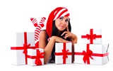 La Navidad hermosa chica HD papel tapiz (1) #18